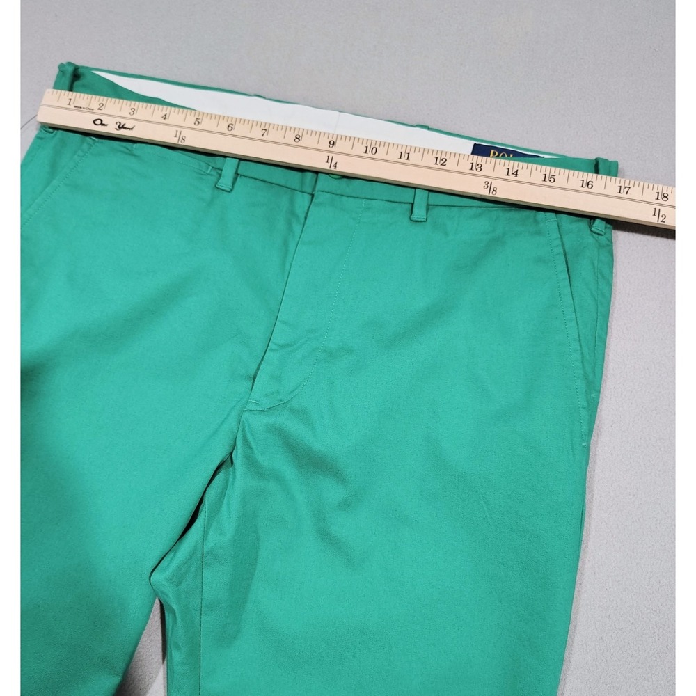 Polo Golf Ralph Lauren Mens Chino pants Slim 33x31 Green Performance NWT - Picture 7 of 10